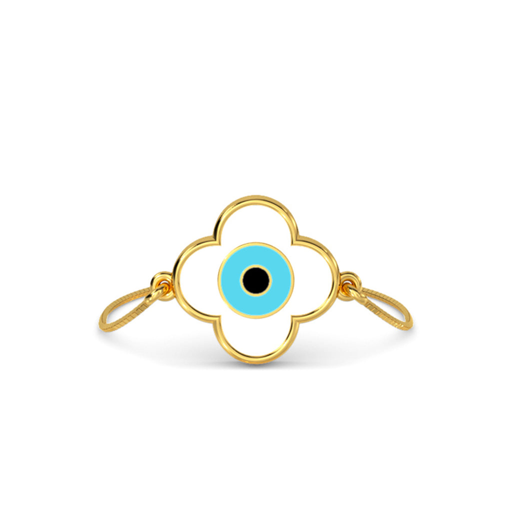 Emel Evil Eye Adjustable Gold Ring