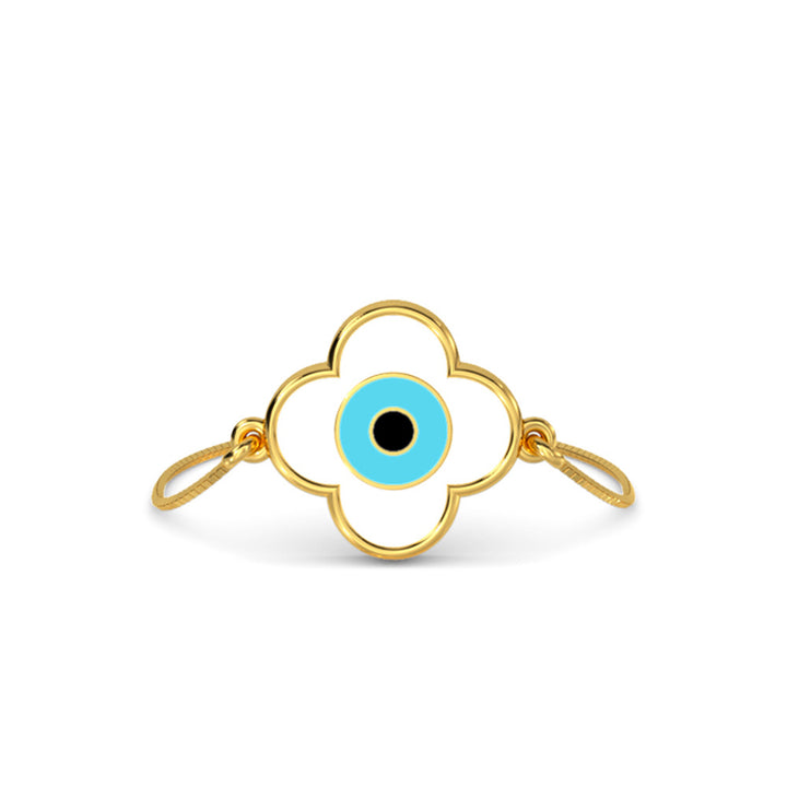 Emel Evil Eye Adjustable Gold Ring