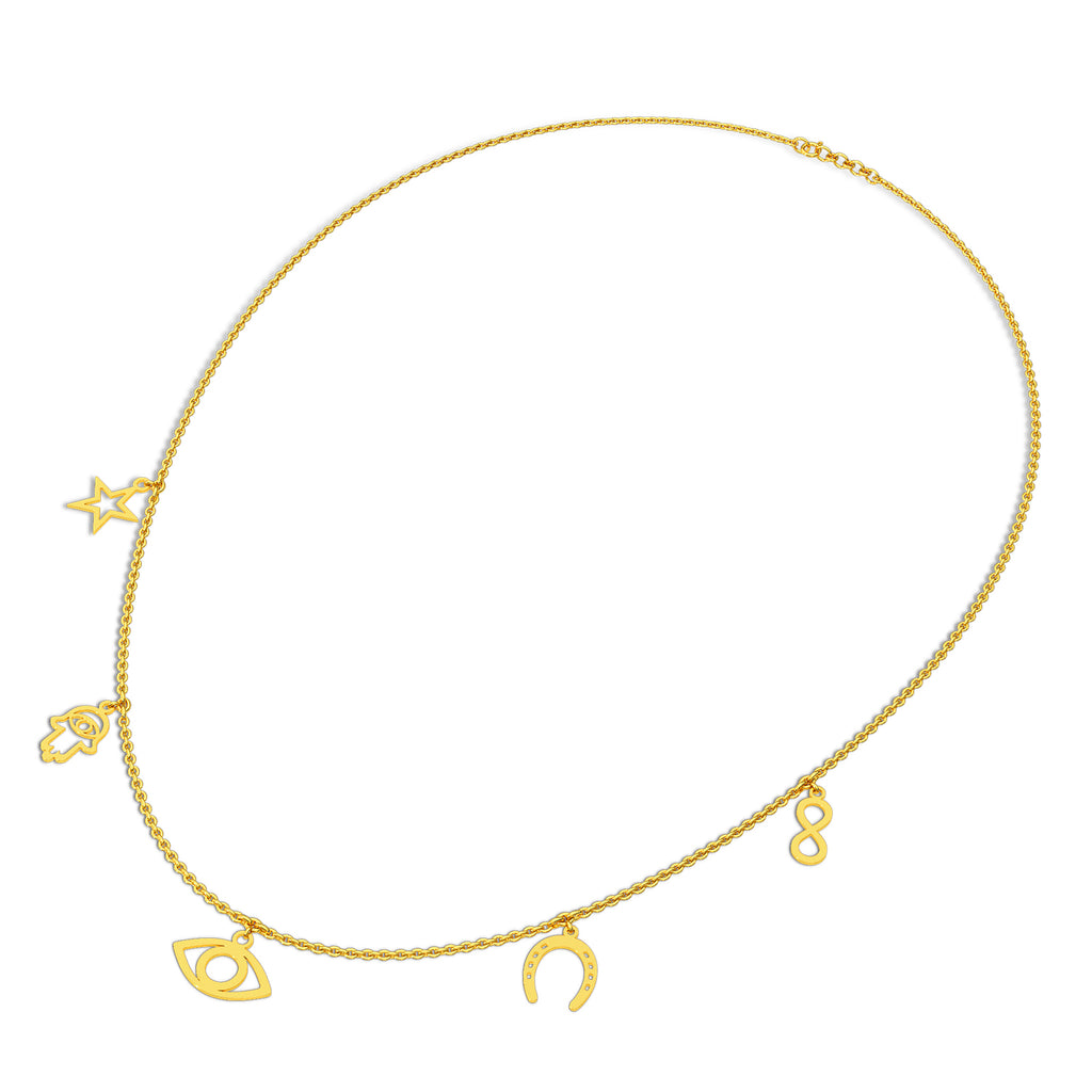 Bhuvika Gold Necklace