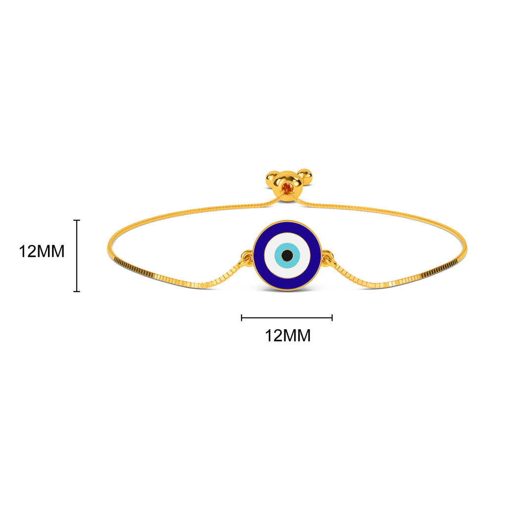 Emry Evil Eye Gold Bracelet