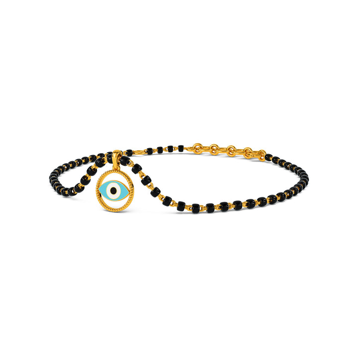 Filiz Evil Eye Detachable Mangalsutra Gold Bracelet