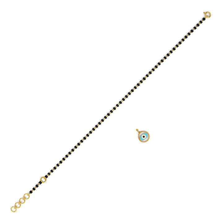 Filiz Evil Eye Detachable Mangalsutra Gold Bracelet
