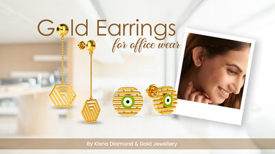 Gold Earrings For Office Wear