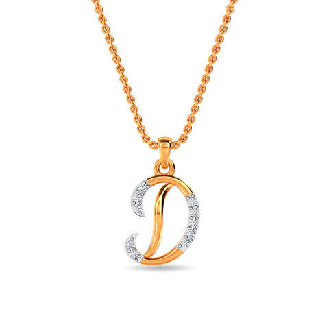 Alphabet D Pendant