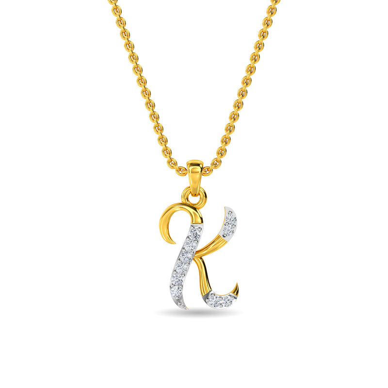 Alphabet K Pendant