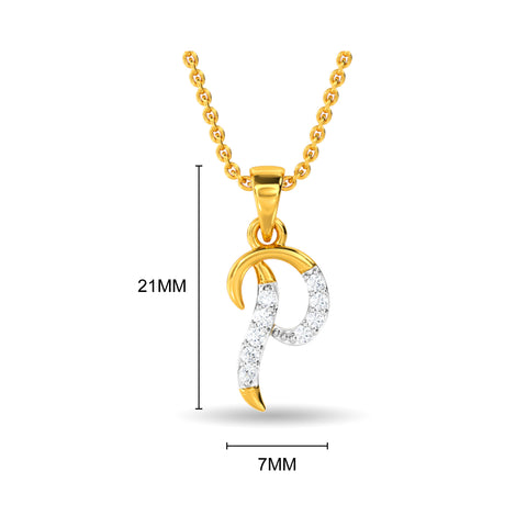 Alphabet P Pendant