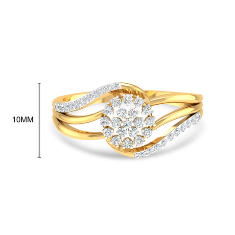 Artistic Floral Ring