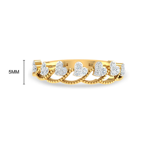 Heartwave Ring