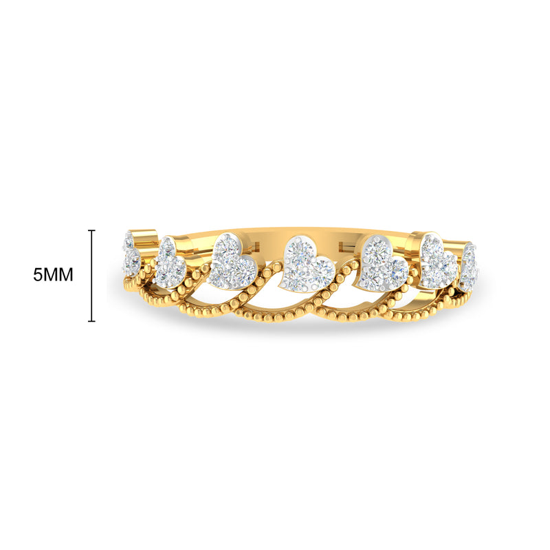 Heartwave Ring