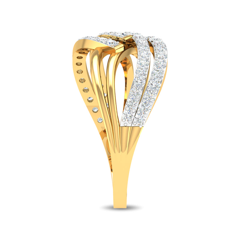 Winding Wave Ring
