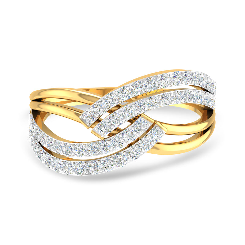 Winding Wave Ring