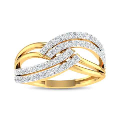 Winding Wave Ring