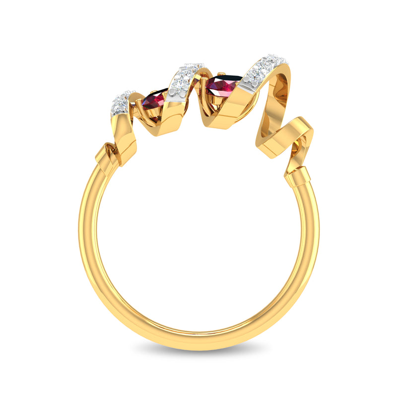 Spiral Ruby Ring