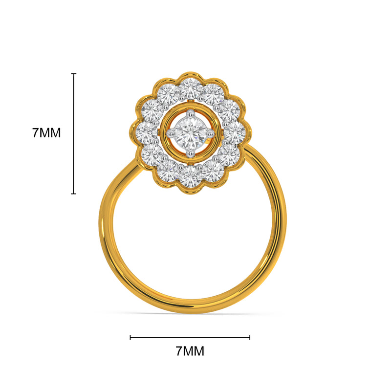 Graffy Nose Pin