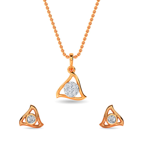 Ruby Pendant Set