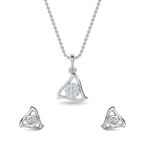 Ruby Pendant Set
