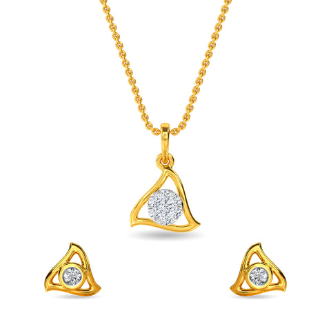 Ruby Pendant Set