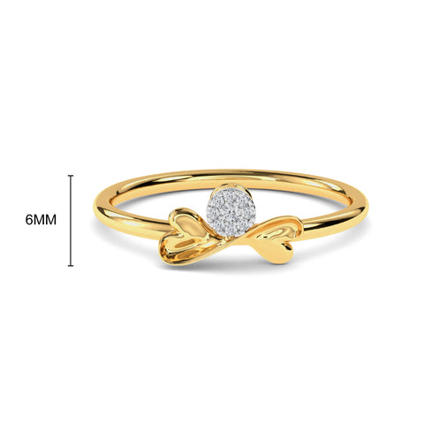 Bow Diamond Ring