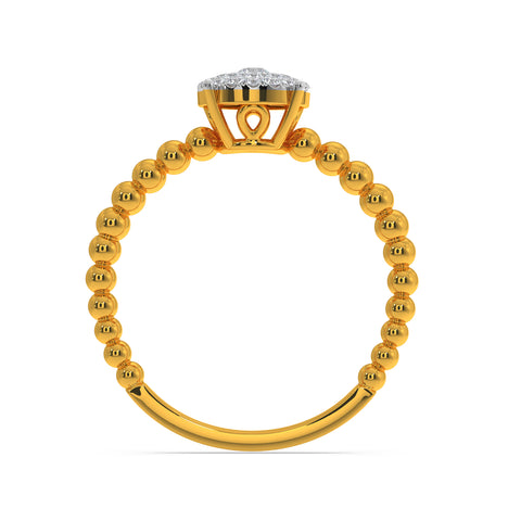 Round Solitaire Look Ring