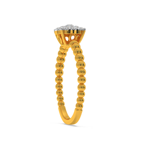 Round Solitaire Look Ring