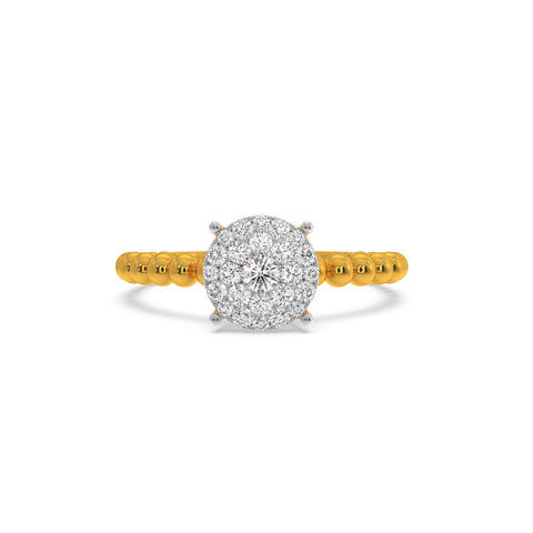 Round Solitaire Look Ring