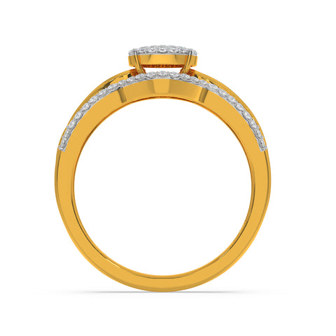Big Composite Solitare Look Ring