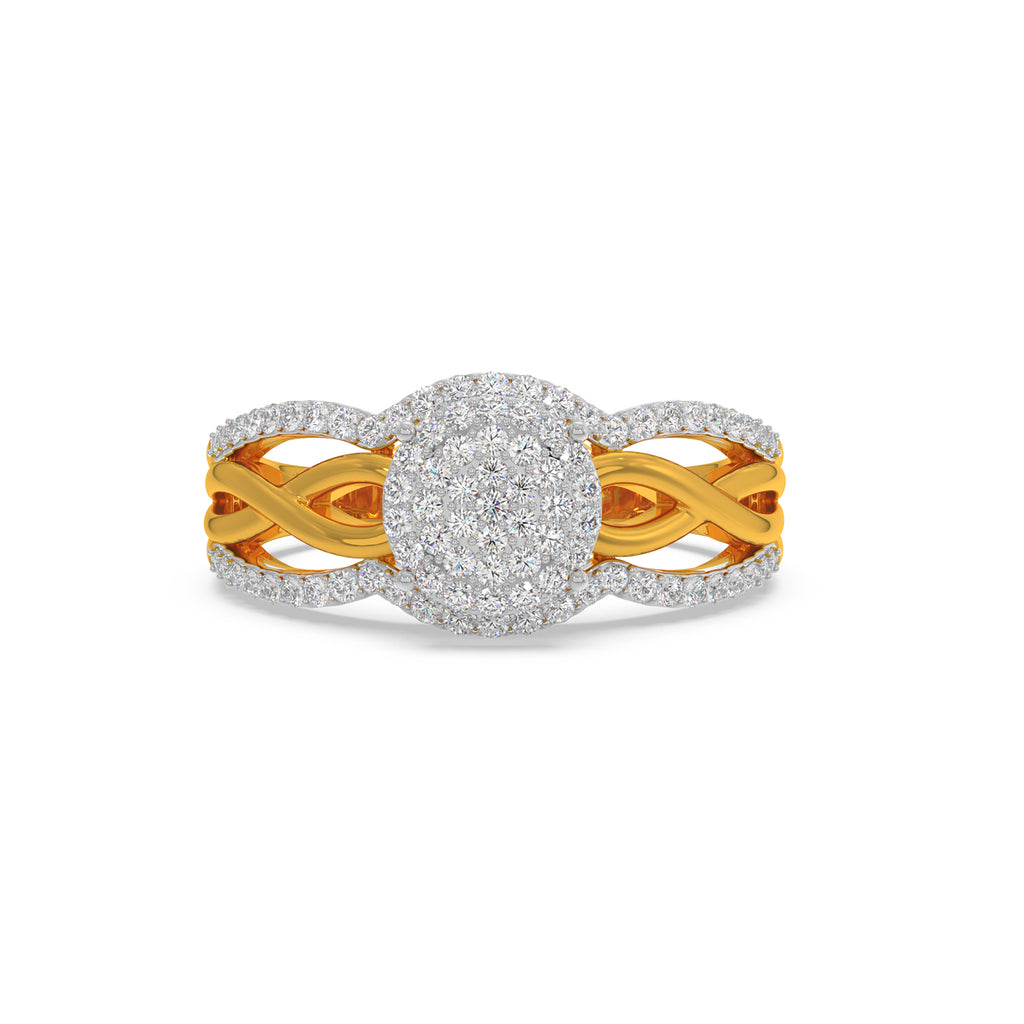 Big Composite Solitare Look Ring