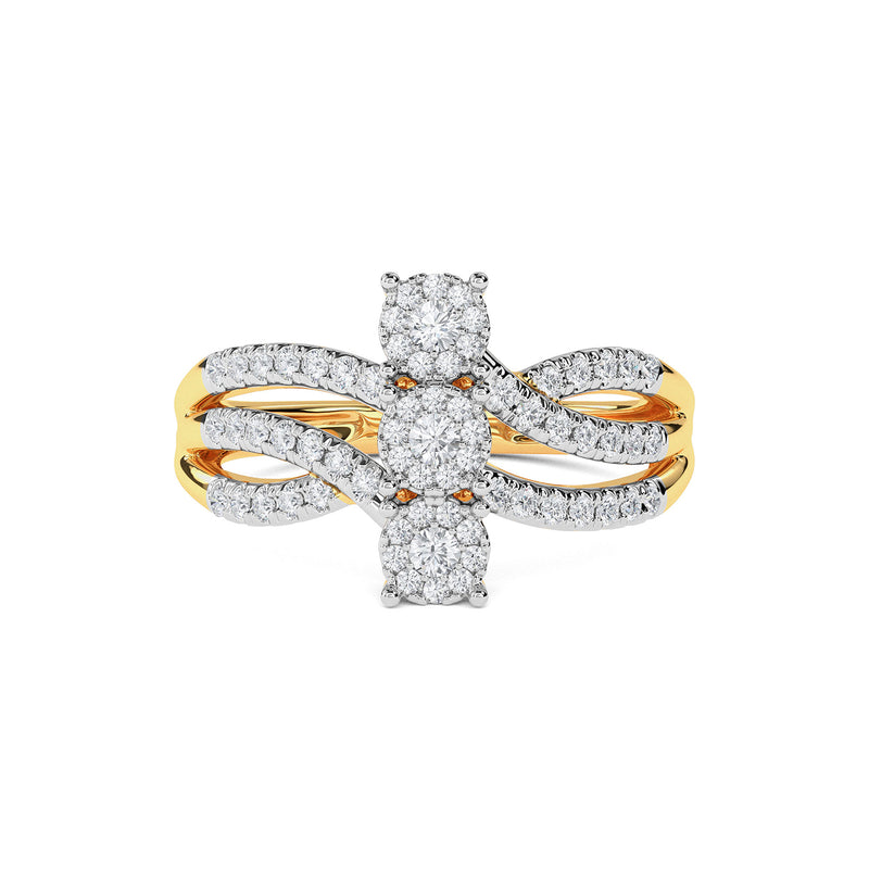 Big Three Composite Look Ring