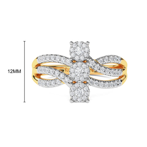Big Three Composite Look Ring