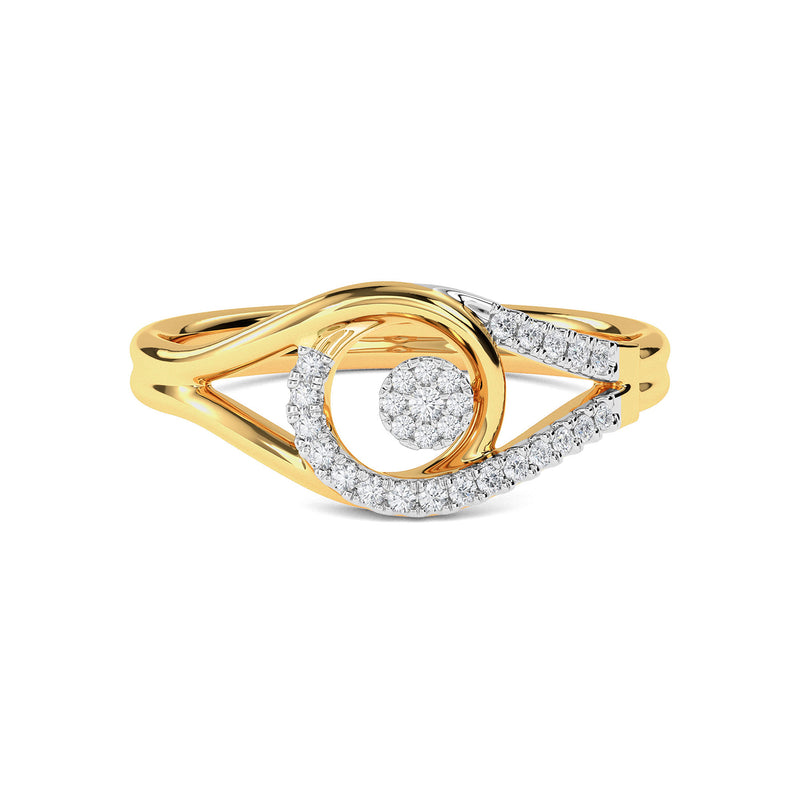 Swirl And Twist Ring