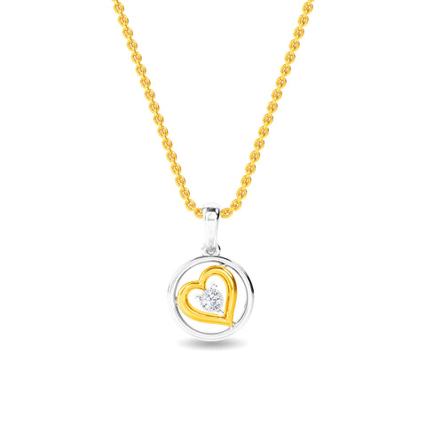 Round Heart Kids Pendant