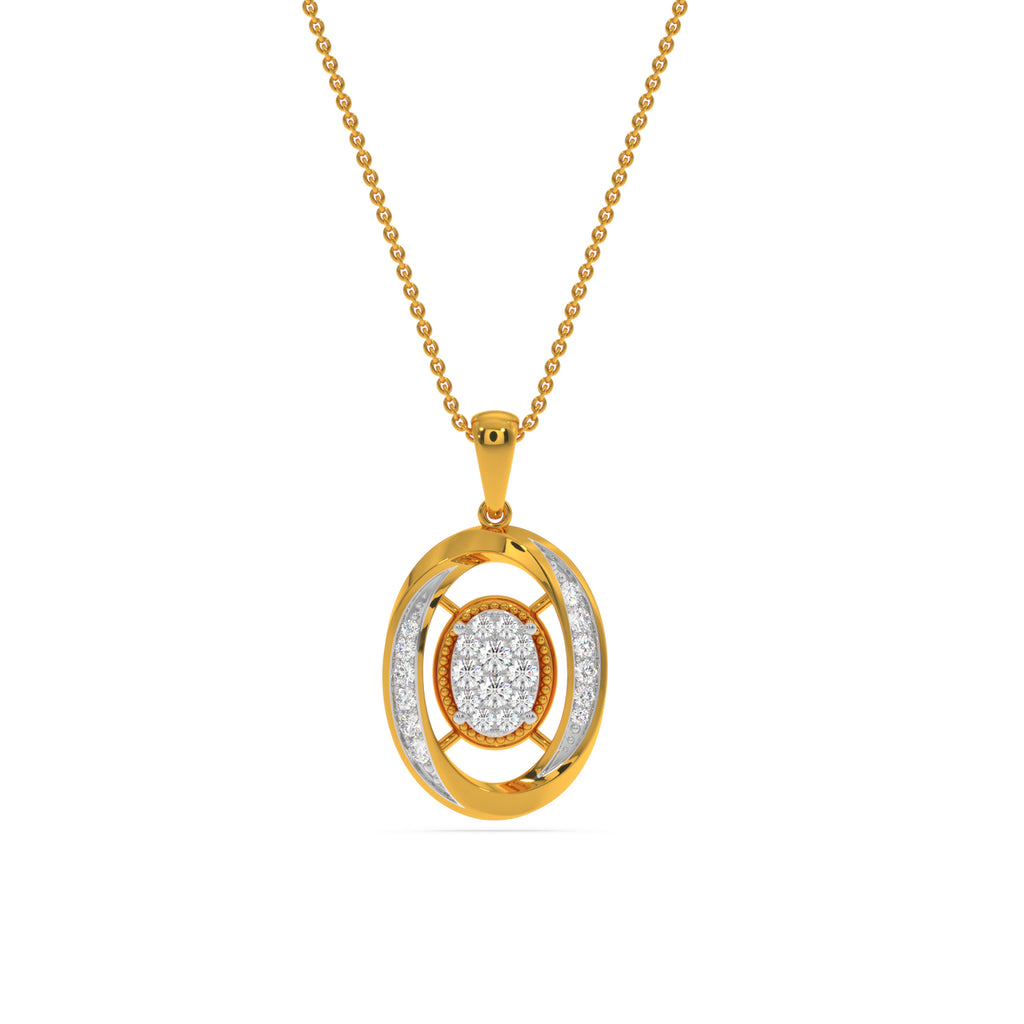 Composite Solitaire Twist Pendant