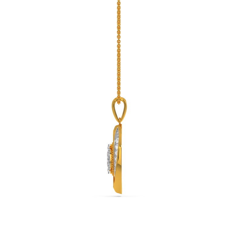 Composite Solitaire Twist Pendant