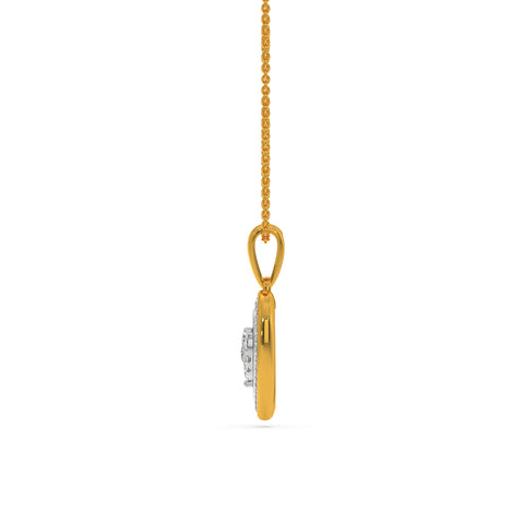Solitaire Heart Pendant