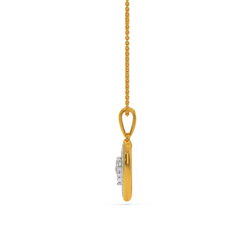 Solitaire Heart Pendant