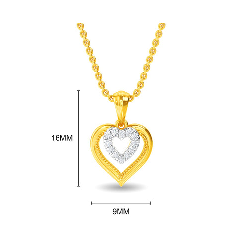 Heart Centric Pendant Set