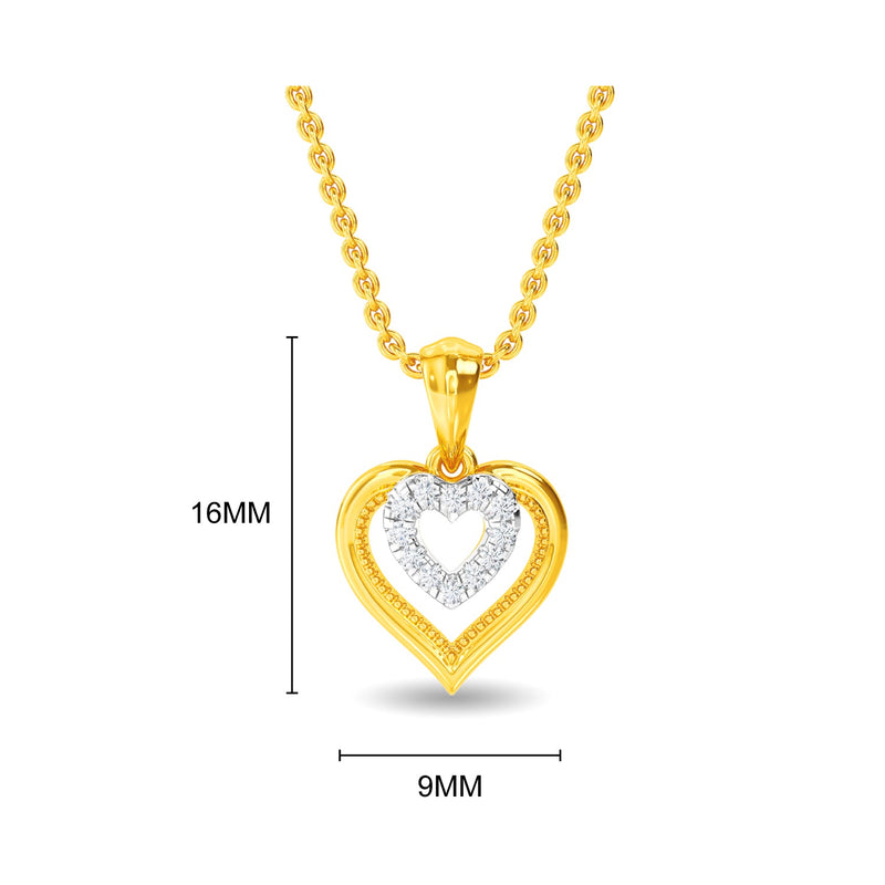 Heart Centric Pendant Set