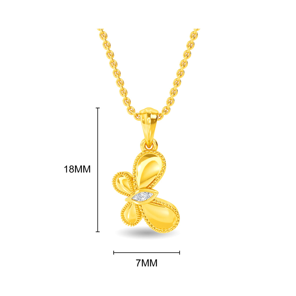Sparkling Butterfly Pendant