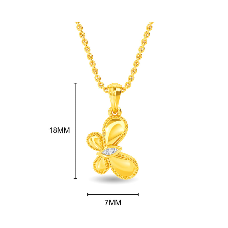 Sparkling Butterfly Pendant