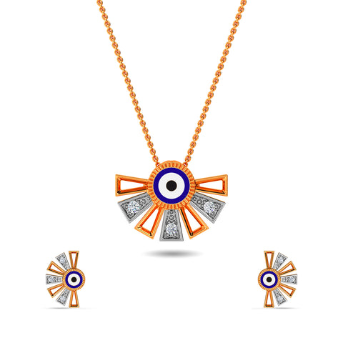 Garima Evil Eye Pendant Set