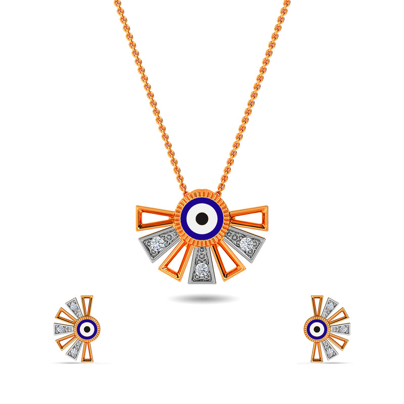 Garima Evil Eye Pendant Set