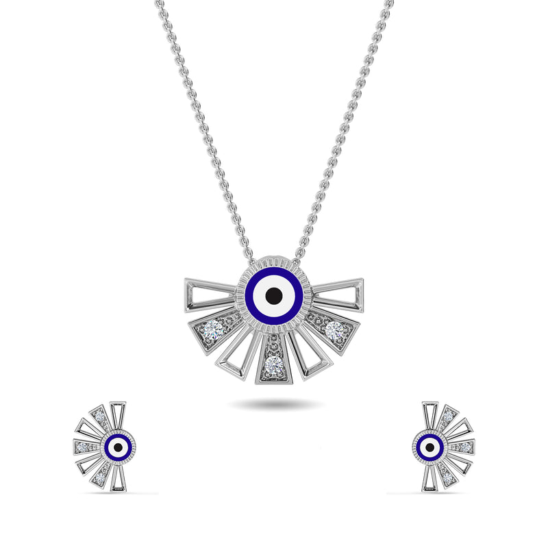 Garima Evil Eye Pendant Set
