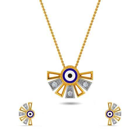 Garima Evil Eye Pendant Set