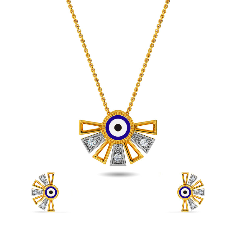 Garima Evil Eye Pendant Set
