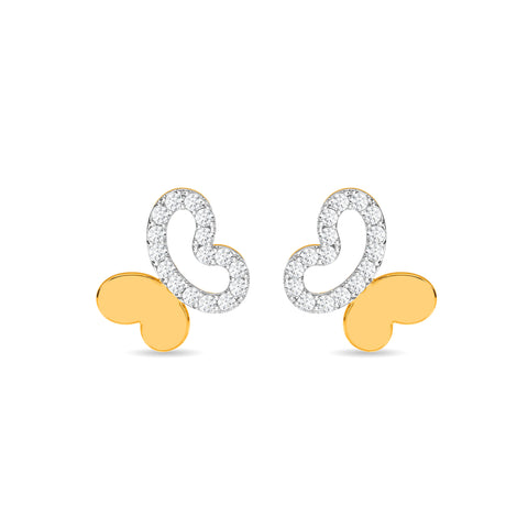 Bijou Butterfly Kids Studs