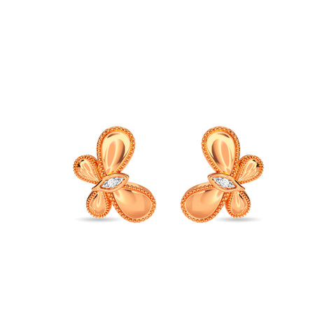 Sparkling Butterfly Kids Studs