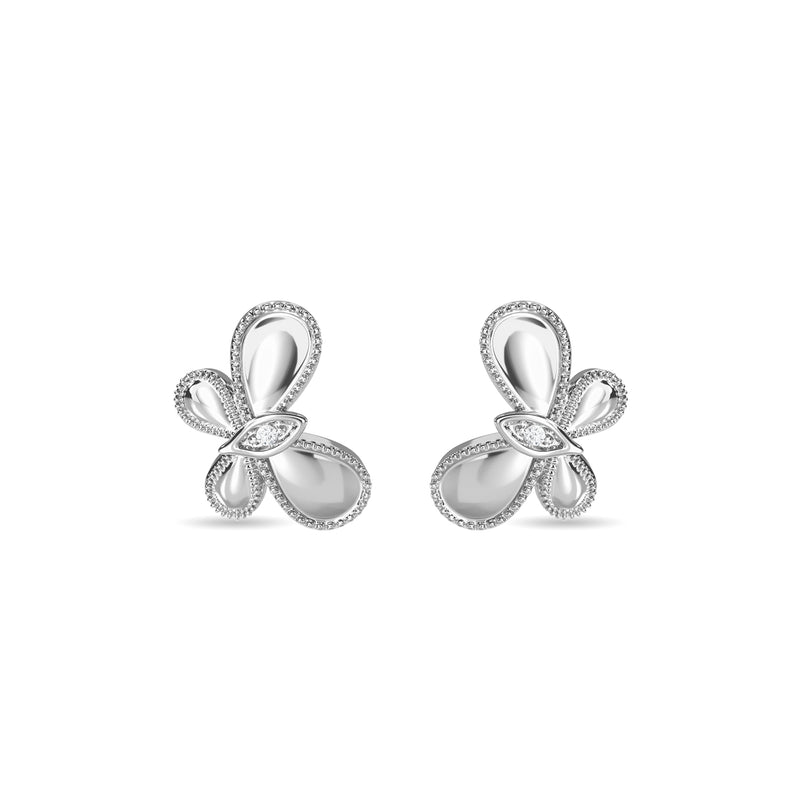 Sparkling Butterfly Kids Studs