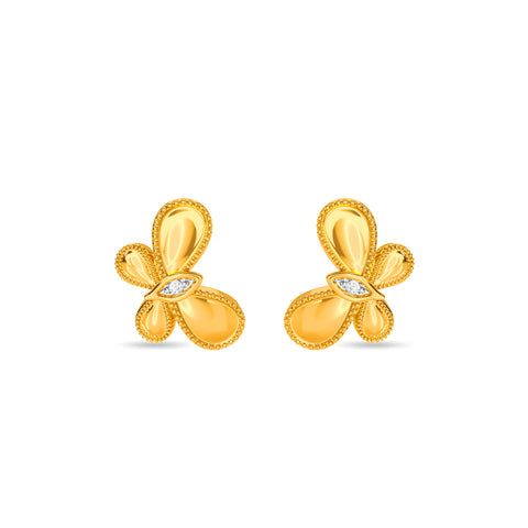 Sparkling Butterfly Kids Studs