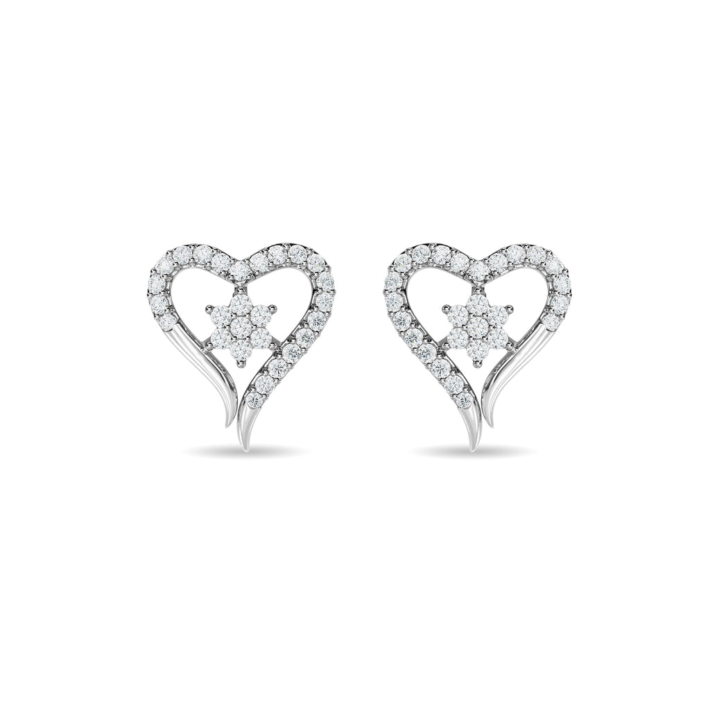 Olive Heart Earring