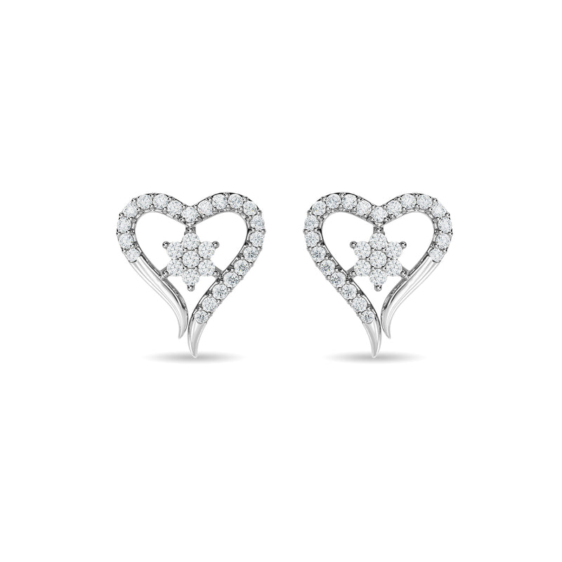 Olive Heart Earring